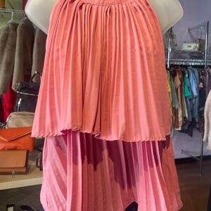 Elegant Pink Layered Shirt/blouse